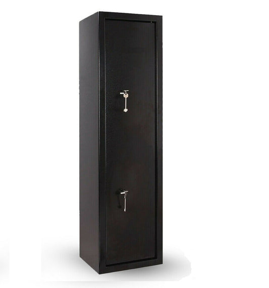 6 GUN SHOTGUN CABINET WITH INTERNAL LOCKING AMMUNITION SAFE